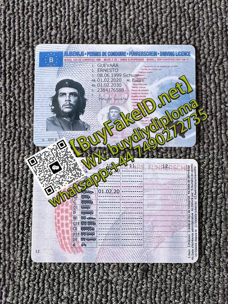 Belgium ID driving license