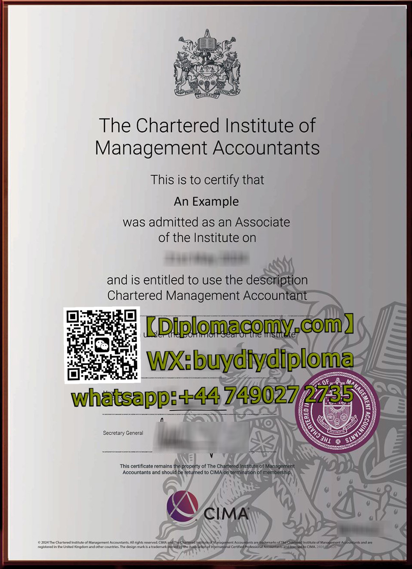 Buy fake CIMA Certficate