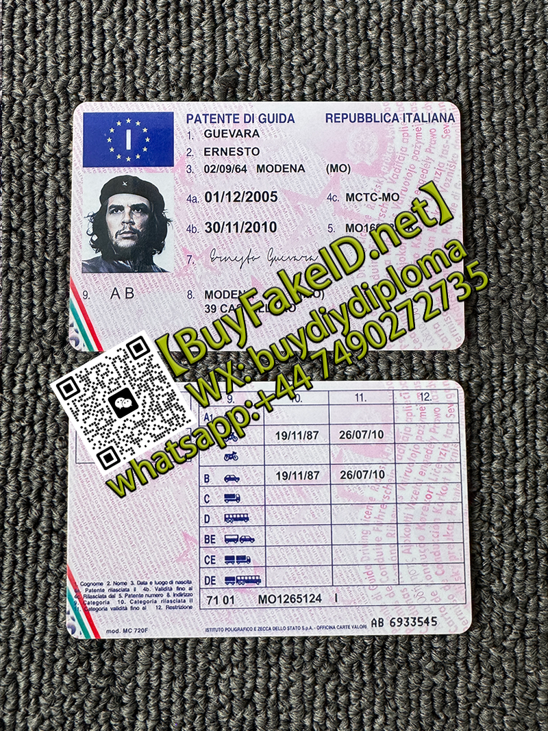 Italian ID Driving License