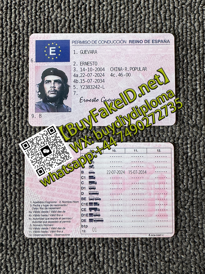 Spanish driving license