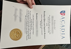 Acadia University diploma