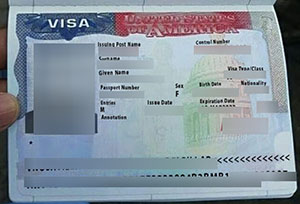 American fake visa