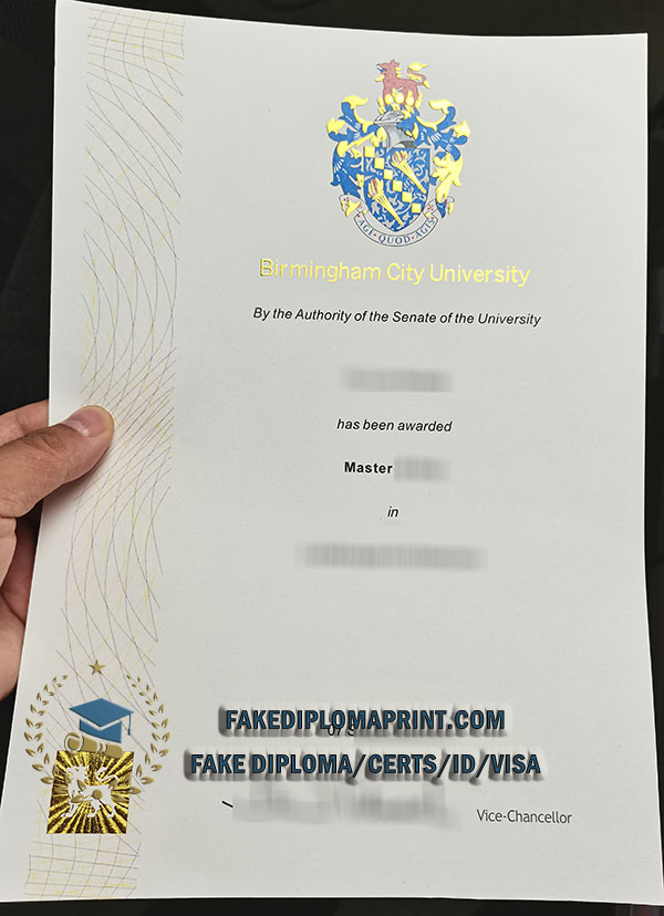 Birmingham City University master degree