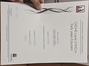 CACHE certificate