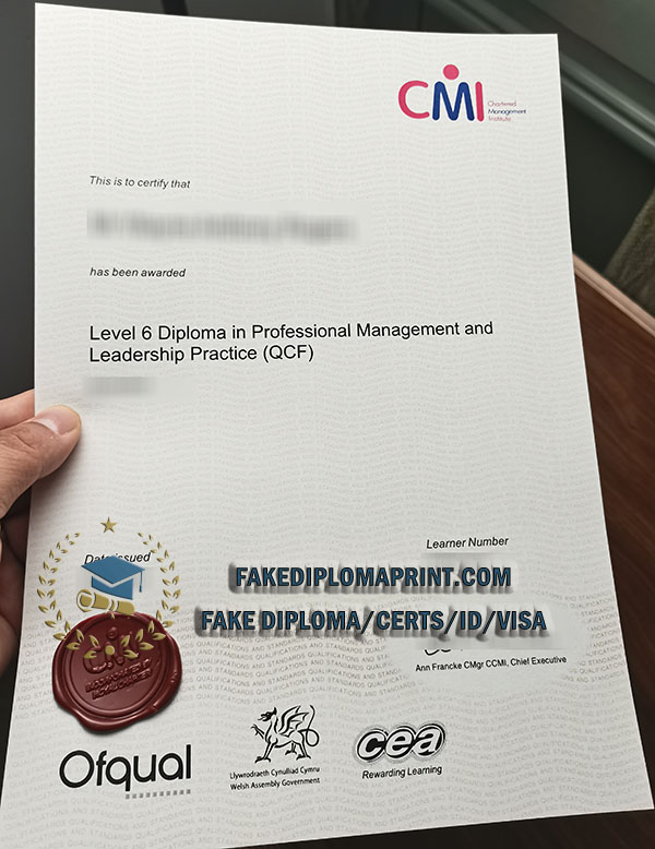 CMI certificate