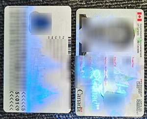 Canada PR card fake