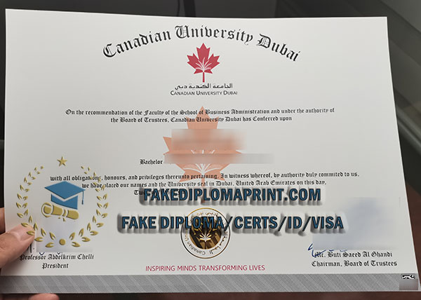 Canadian University Dubai degree