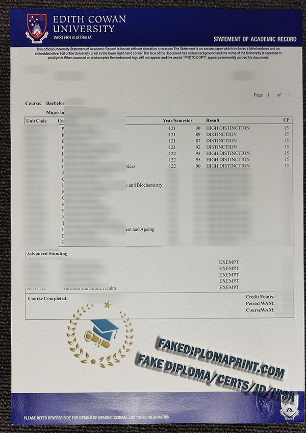 ECU academic record
