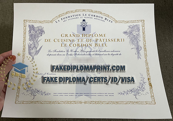 Le Cordon Bleu grand diploma