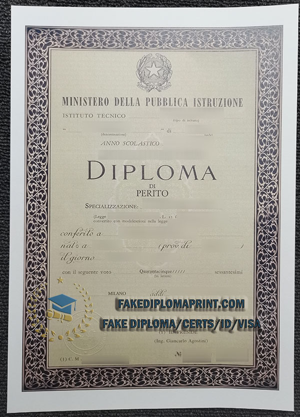 Ministero Della Pubblica Istruzione diploma