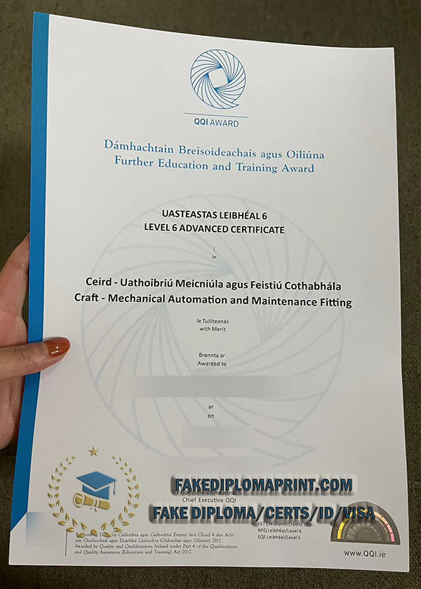 QQI certificate