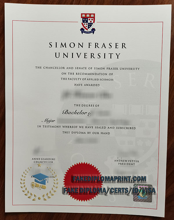 Simon Fraser University degree