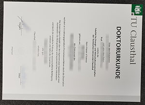 TU Clausthal urkunde