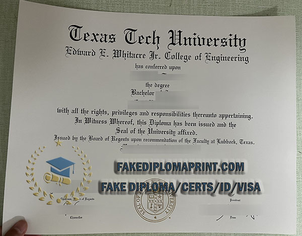 Texas Tech University degree
