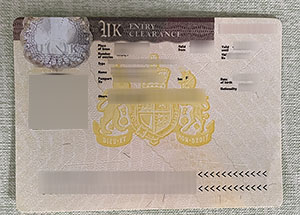 UK visa sample