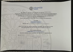 Universität Wien diploma