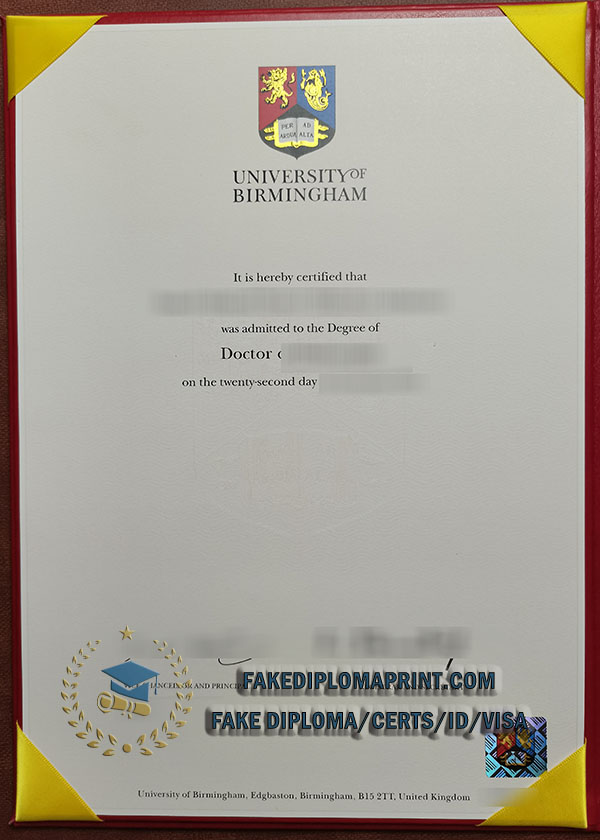 University of Birmingham degree