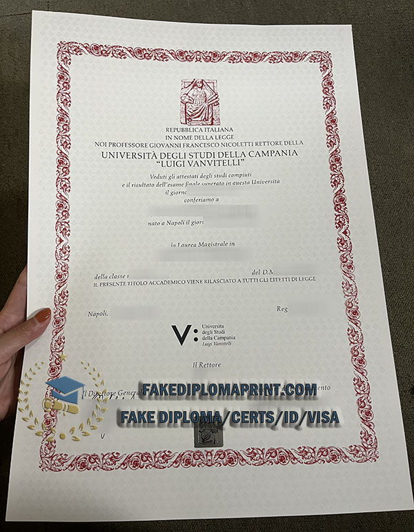 University of Campania Luigi Vanvitelli diploma,University of Campania Luigi Vanvitelli degree