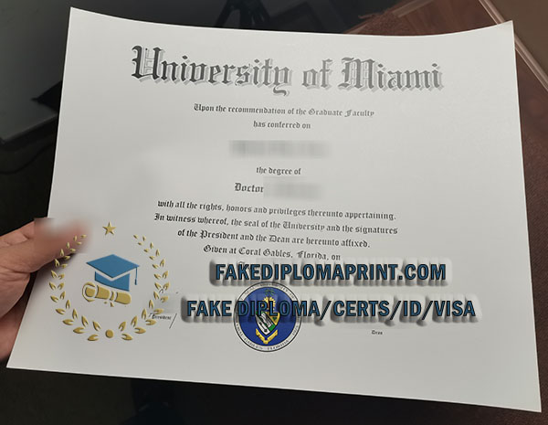 University of Miami degree