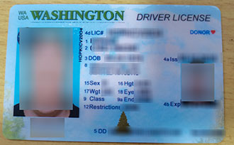 Washington driving license