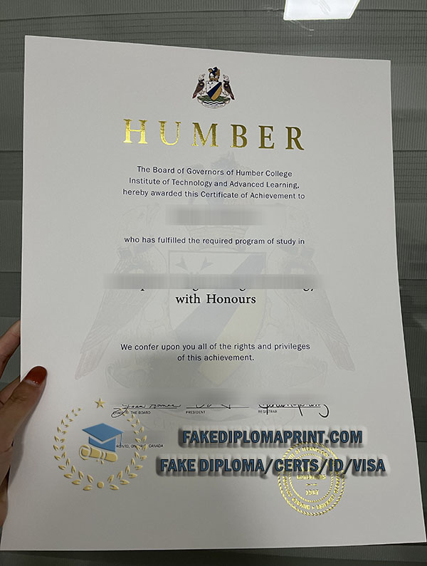 Humber College diploma