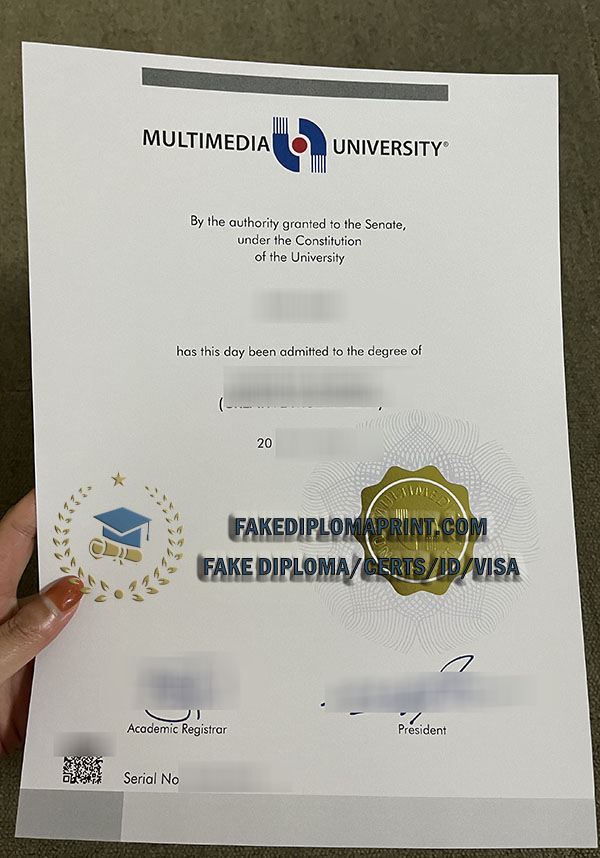 Multimedia University diploma