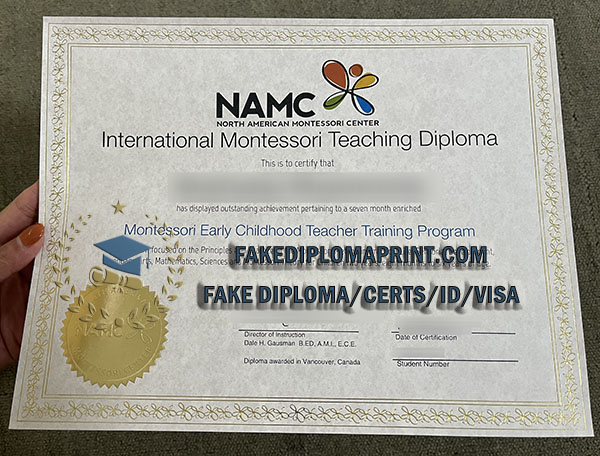 NAMC certificate