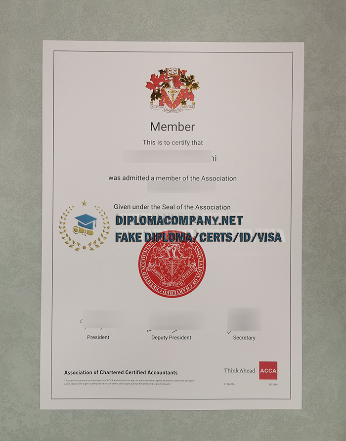 ACCA Certificate