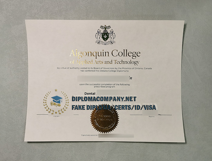 Algonquin College Diploma