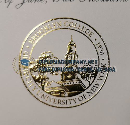 Brooklyn College diploma Seal
