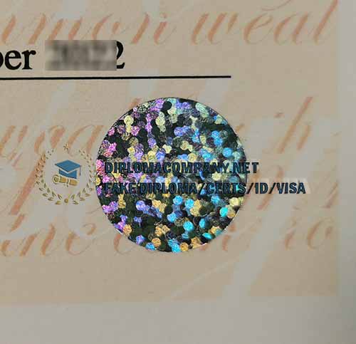 Glasgow Caledonian University Degree Seal