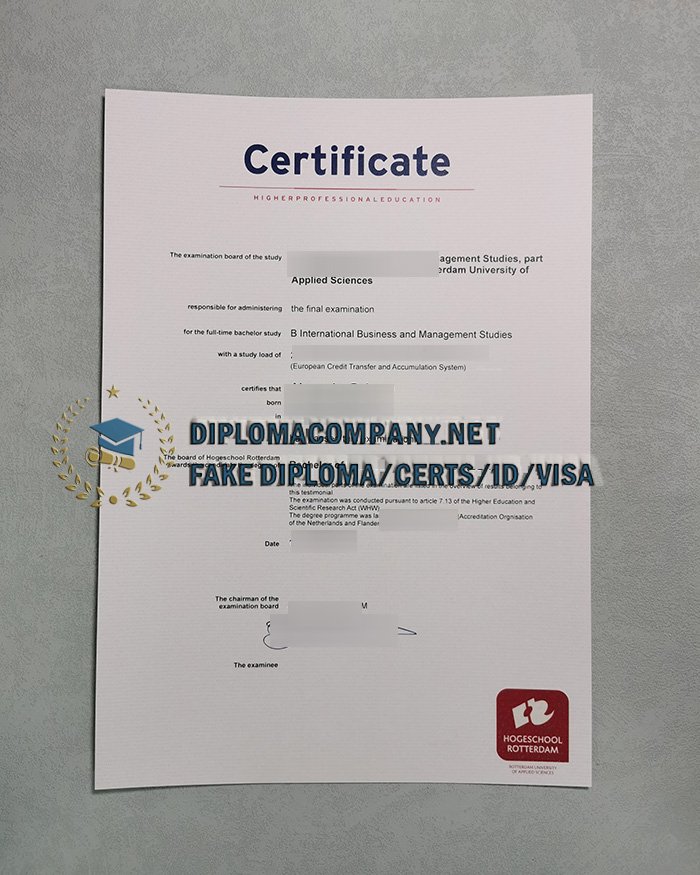 Hogeschool Rotterdam diploma