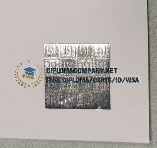 London School of Economics Transcript seal