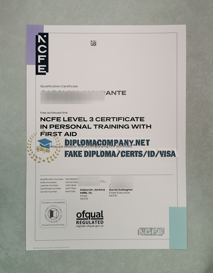 NCFE Certificate