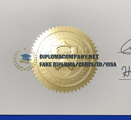 Princeton University Diploma seal
