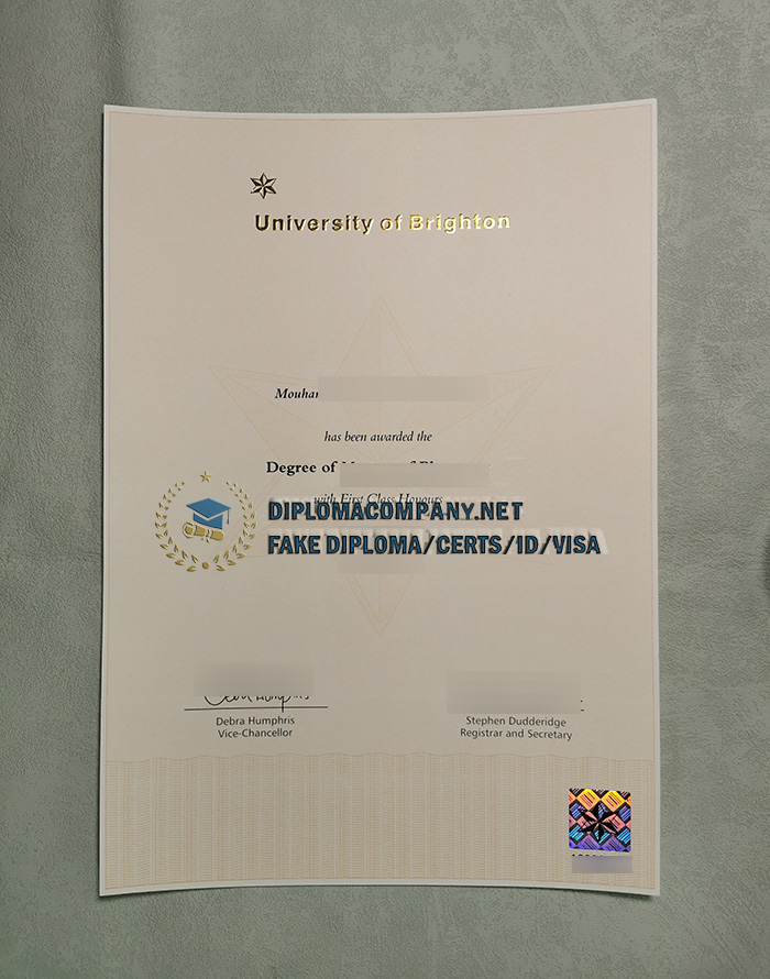 University of Brighton Degree