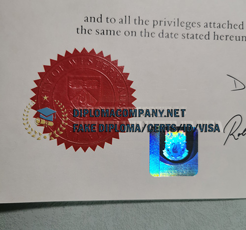University of Western Australia Diploma seal