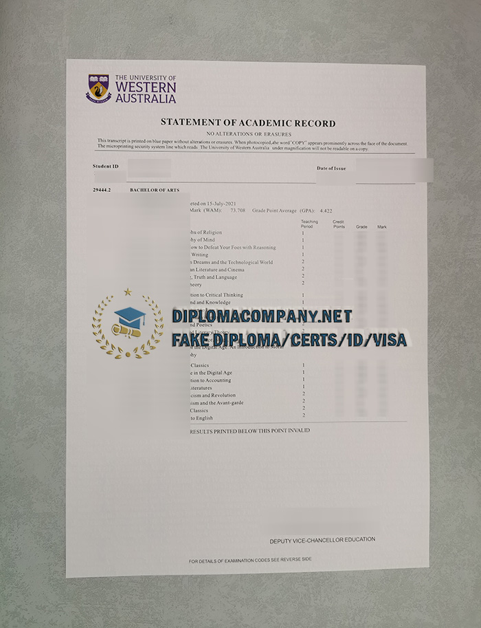 UWA Transcript