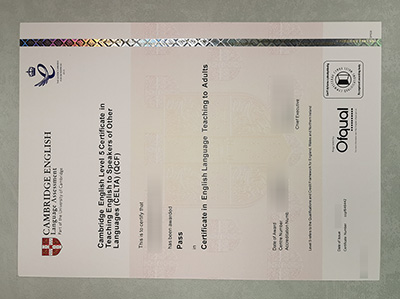 Fake CELTA Certificate