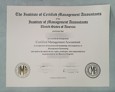 CMA certificate