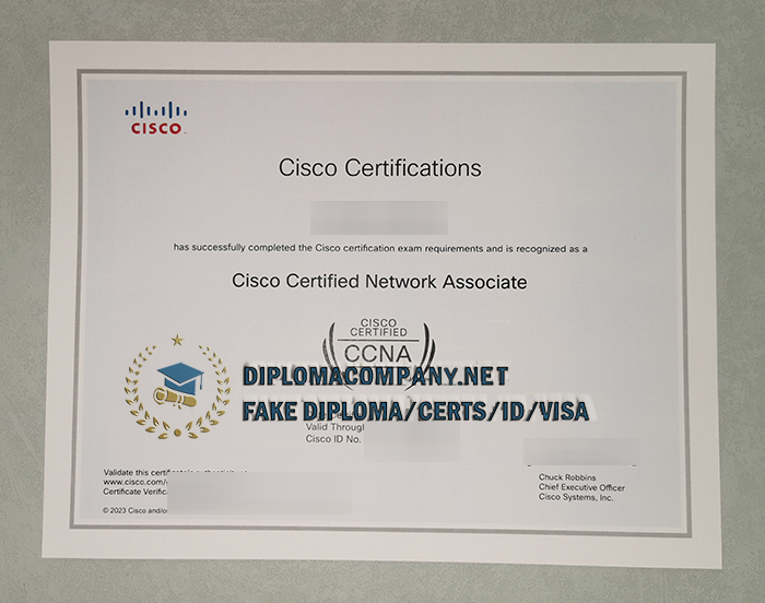 Fake CISCO certifications