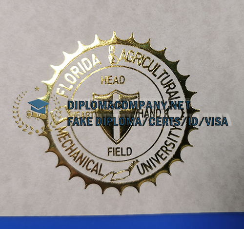 Fake Florida A&M University Diploma Seal