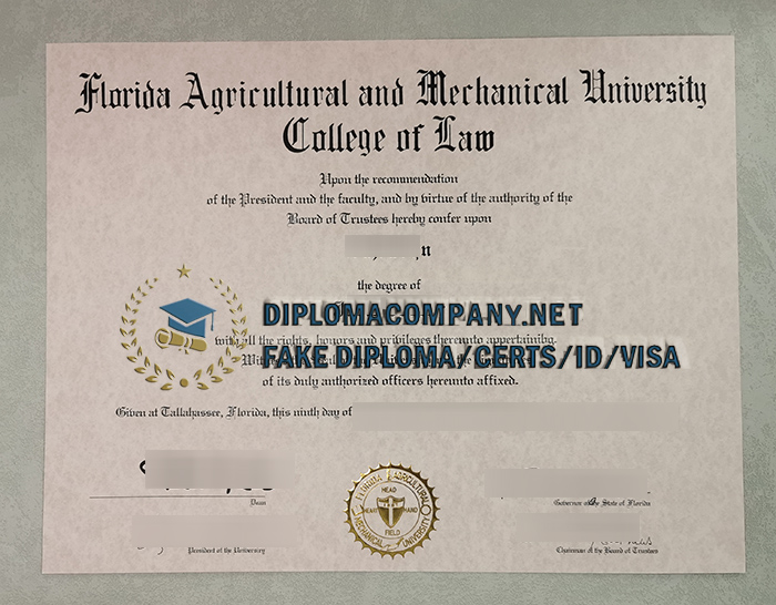 Fake FAMU Diploma