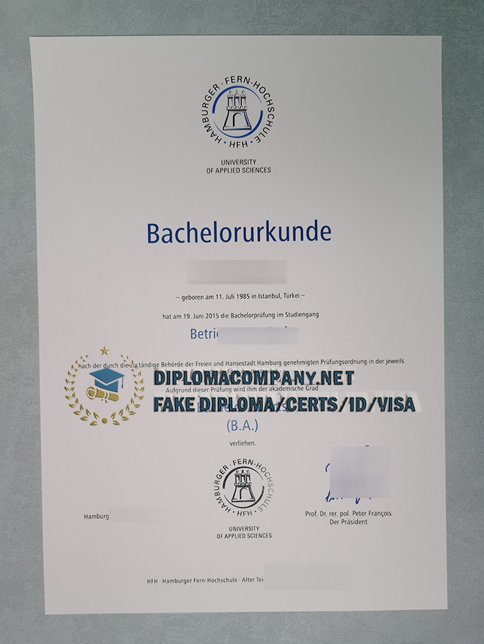 Fake HFH Urkunde