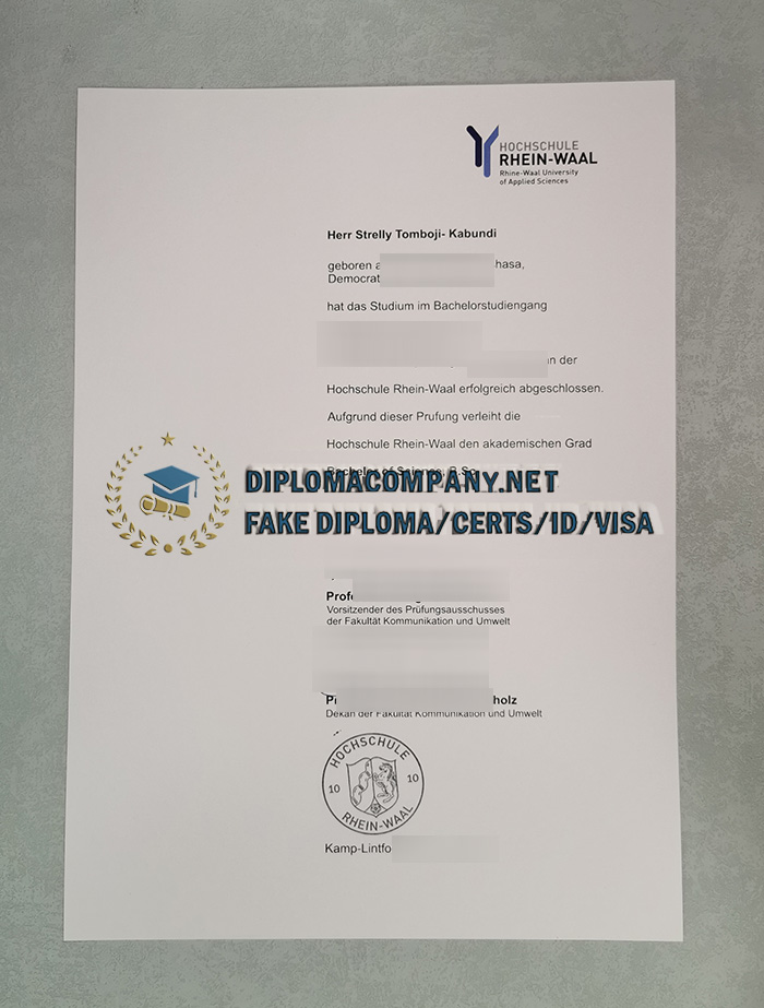 Fake HSRW Diploma