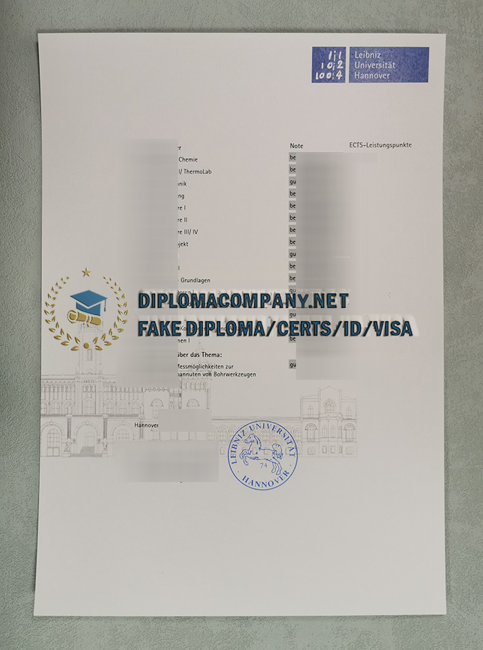 Leibniz University Hannover Transcript