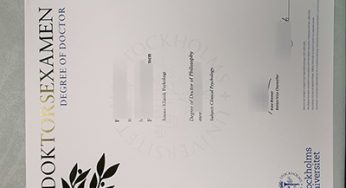 How to customize a fake Stockholms universitet Diploma