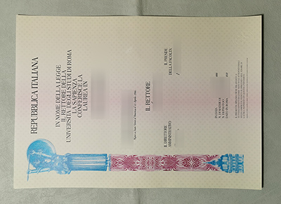 Sapienza University of Rome Diploma