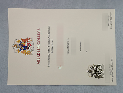 University of Aberdeen degree