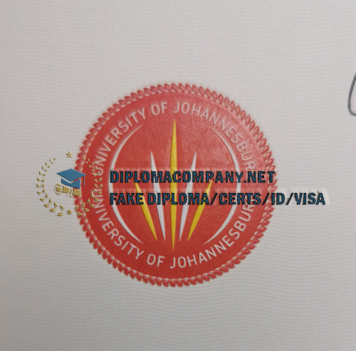 University of Johannesburg Diploma Seal